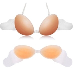 오너클랜 2.2cm 실리콘 윙브라 붙이는브라 투명끈내장 웨딩촬영 WB10934_이미지