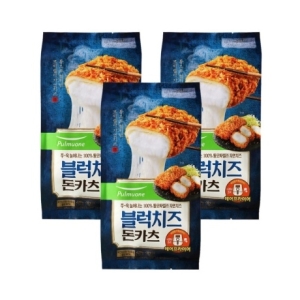 풀무원 블럭치즈 돈카츠 3개블럭치즈 2개+통등심 1개통등심 2개+블럭치즈 1개 블럭치즈 돈카츠 3개