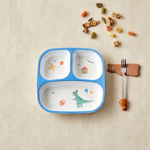 파티디노 멜라민 3칸 나눔식판 KI0123026