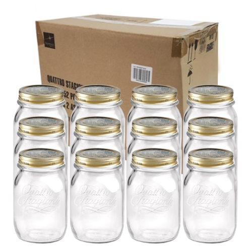  보르미올리 콰드로 밀폐유리병 500ml 12개