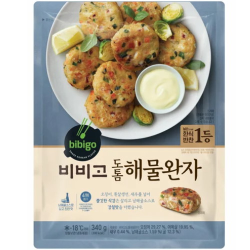 CJ제일제당 비비고 도톰 해물완자 340g (4개)_이미지