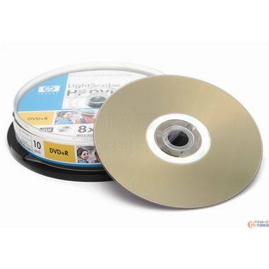 HP DVD+R 4.7GB 8x 케익 10장 LightScribe_이미지