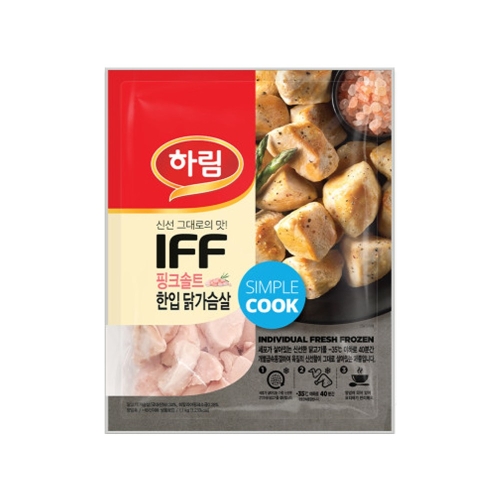 하림 IFF 핑크솔트 한입 닭가슴살 1.1kg (2개)_이미지