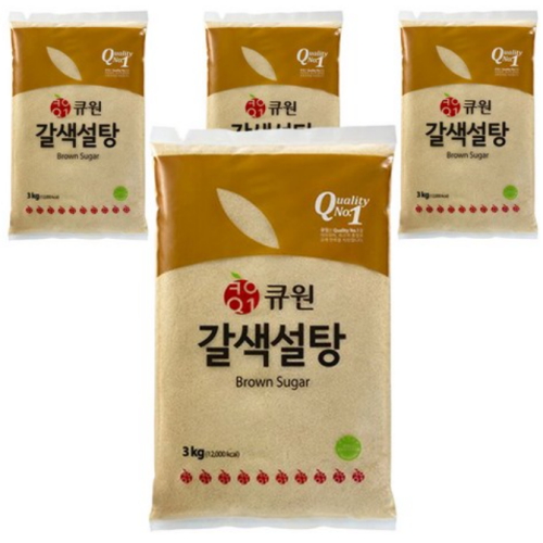 큐원 갈색설탕 3kg이미지입니다. 누르면 해당 게시물로 새창이동합니다.