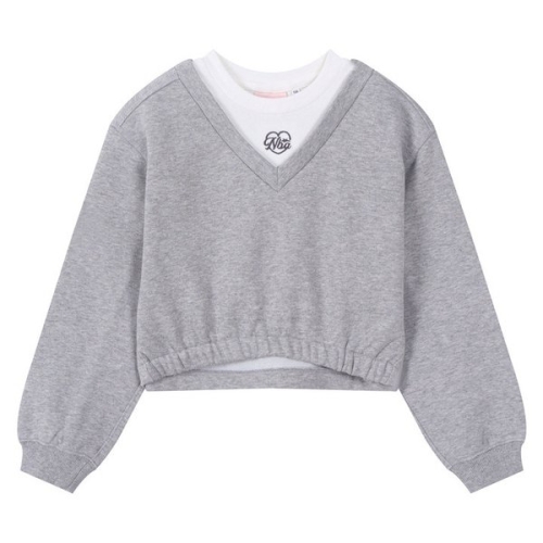 NBA 여아 크롭 기모 맨투맨K254TS600P130_이미지