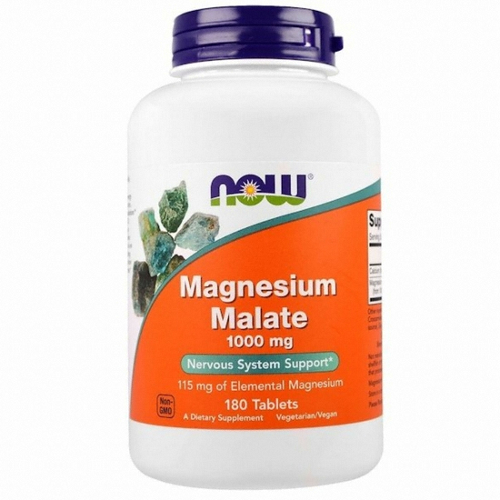 나우푸드 마그네슘 말레이트 1000mg 180정 (해외) (1개)