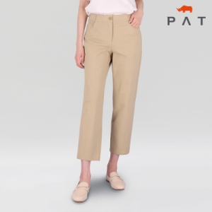 PAT 여성 여성 면스판 일자핏 팬츠_1J41606 51348_5009235136