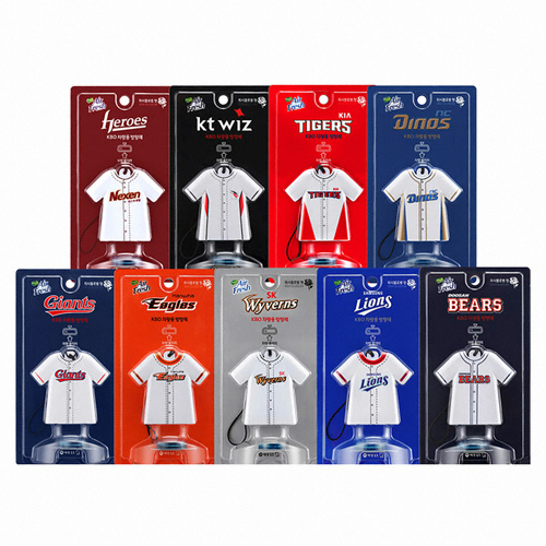 애경 홈즈 에어후레쉬 KBO 차량용 방향제 두산 (1개)_이미지