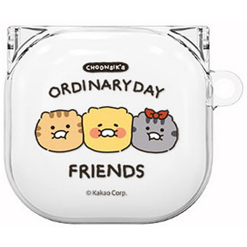 갤럭시 버즈2 프로 춘식이 오디너리데이 투명 케이스