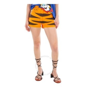 모스키노 우먼 레이디 오렌지 Year Of 더 타이거 Shorts, Brand Size 38 US 4 A0376-1020-1064
