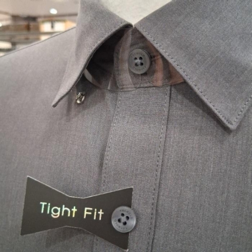 트레몰로 HC10 2026 춘하 와이셔츠 슬림핏 구김제로 그레이 드레스셔츠 TGNTL6S1231_이미지