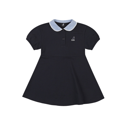 캉골키즈 피케 카라 포인트 원피스 SB 2115 네이비 ASBCOP21150NV_이미지