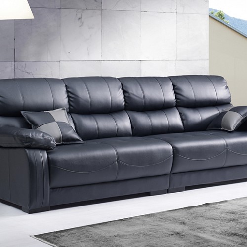 케인 가죽소파 4인용