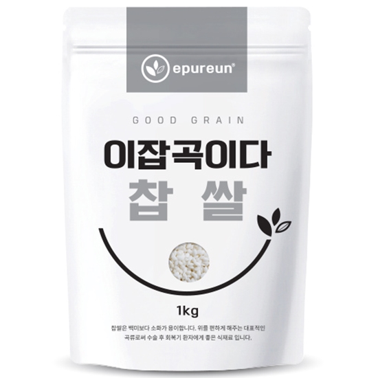 이쌀이다 이잡곡이다 찹쌀 1kg (20년산) (1개)