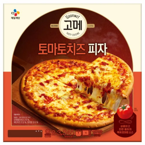 CJ제일제당 고메 토마토치즈 피자 345g (4개)_이미지