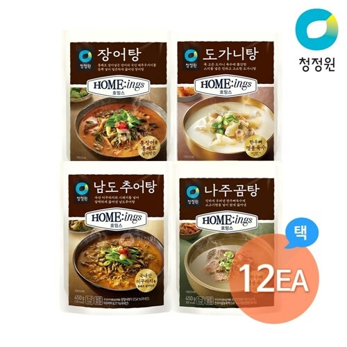 대상 청정원 호밍스 남도추어탕/장어탕/도가니탕/나주곰탕 택 12개 1box_이미지