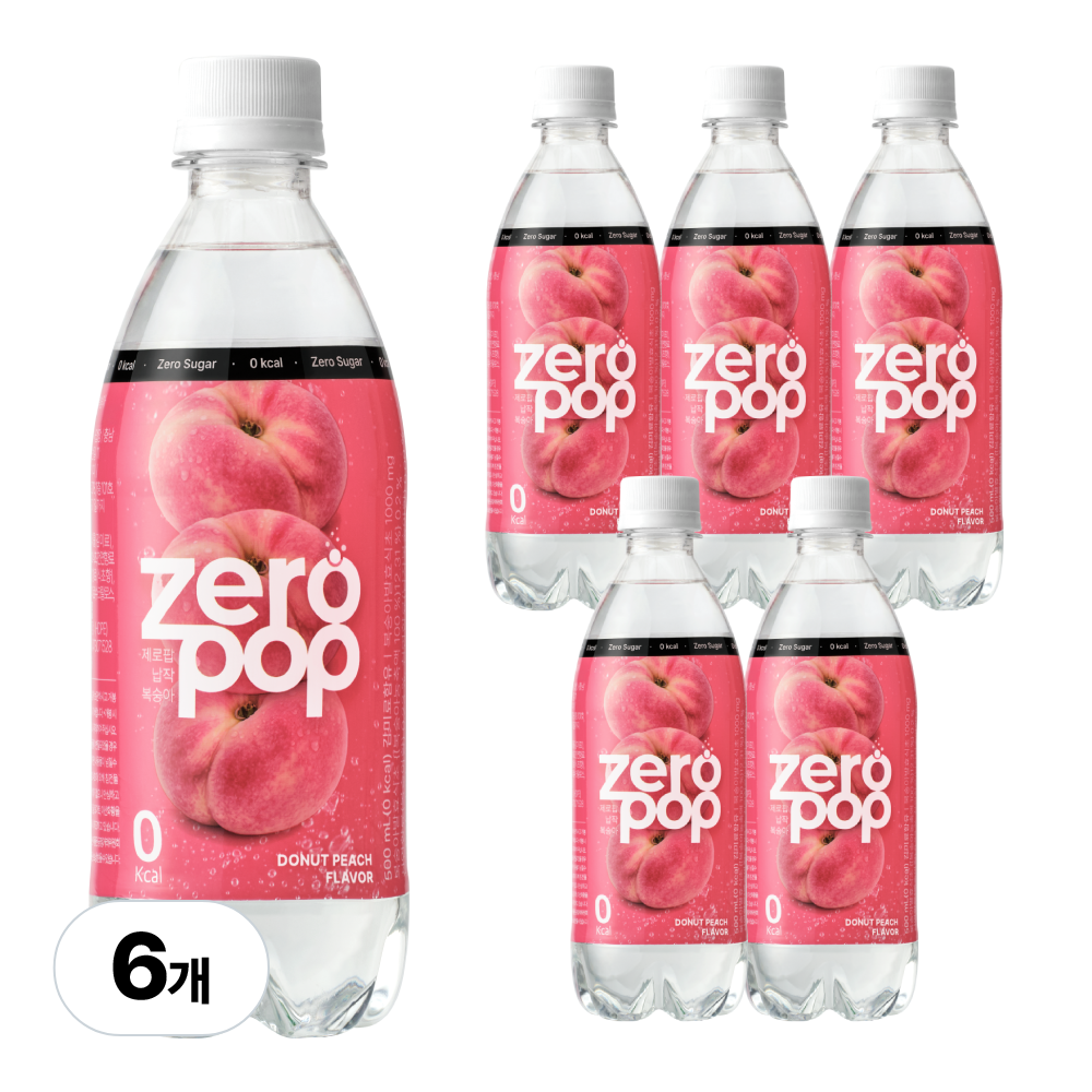 잇더핏 제로팝 납작복숭아 500ml (48개)_이미지