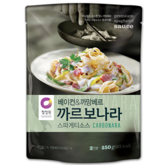 청정원 베이컨&까망베르 까르보나라 스파게티소스 250g (1개)_이미지