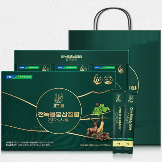 동의삼 천녹용홍삼침향 진액스틱 10g 30포 (1개)_이미지