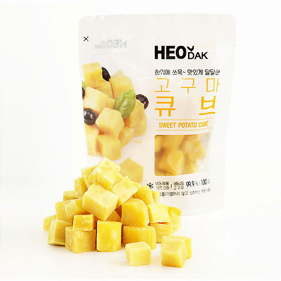 허닭 고구마 큐브 100g (30개)