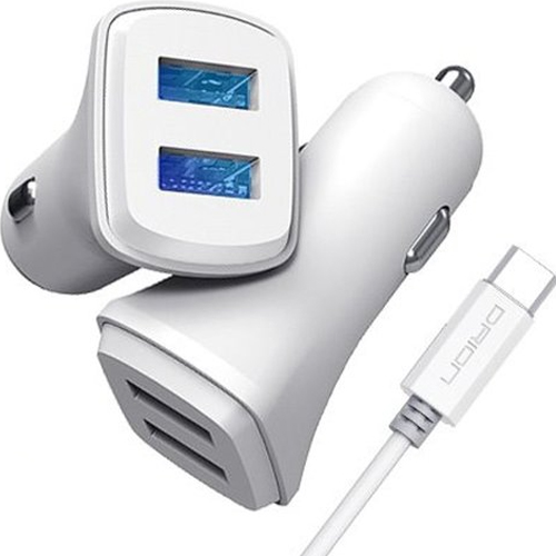 3.4A USB 2구 차량용 충전기 DR-C1-342+C타입케이블