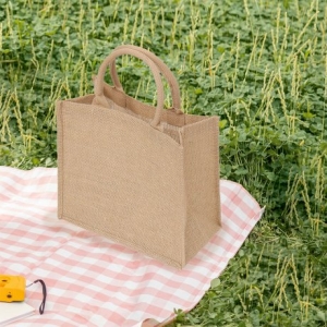 [불명] 린넨 가방 31x27cm 린넨백_이미지