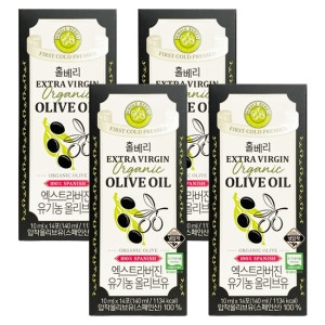 홀베리 유기농 엑스트라버진 올리브유 140ml(10mlx14포) (4개)_이미지