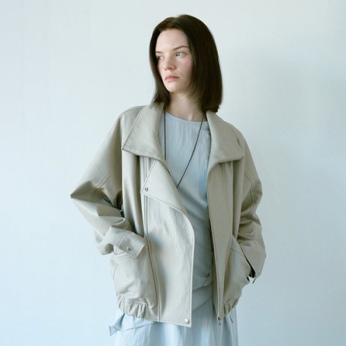 온앤온 여성 하이넥 포켓 레더 점퍼 NEL6SM206_91