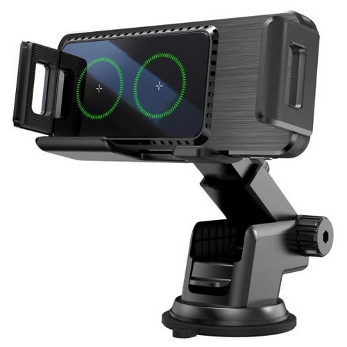 아임커머스 UM2 15W 듀얼코일 차량용 무선충전거치대 UMWH-CAR2COIL