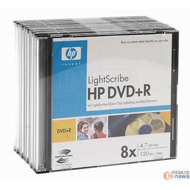 HP DVD+R Light Scribe 4.7GB 8x 슬림 10장_이미지