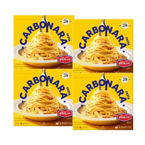 CJ제일제당 고메 고메 까르보나라 생면파스타 250g (4개)_이미지