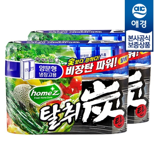 애경 홈즈 탈취탄 양문형 냉장고용 240g (2개)