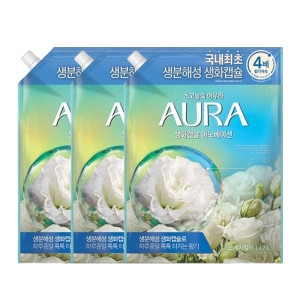 샤프란 아우라 생화캡슐 프레시릴리 리필 1.7L