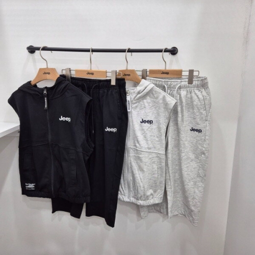 지프키즈 패플 지프 체로키 셋업 민소매 후드집업 KP2TZU031KP2T