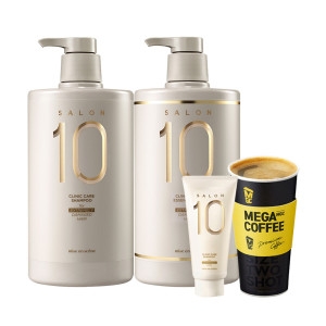 살롱 10 극손상 샴푸990ml + 에센스팩 990ml+증정