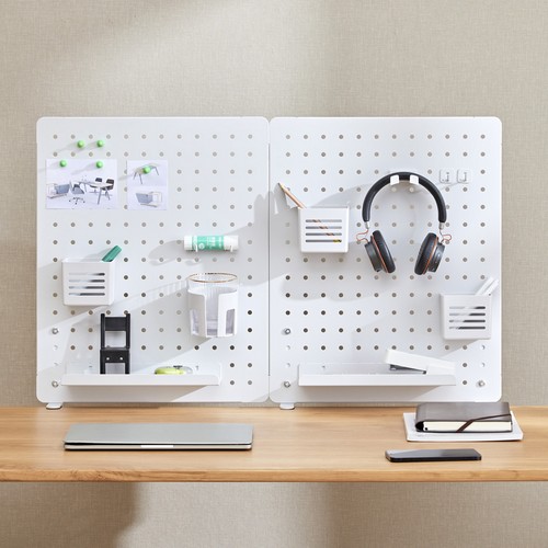 감씨 클램프형 스틸 페그보드 2개 세트_이미지