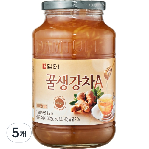 담터 꿀생강차A 1kg 1개입 5개_이미지