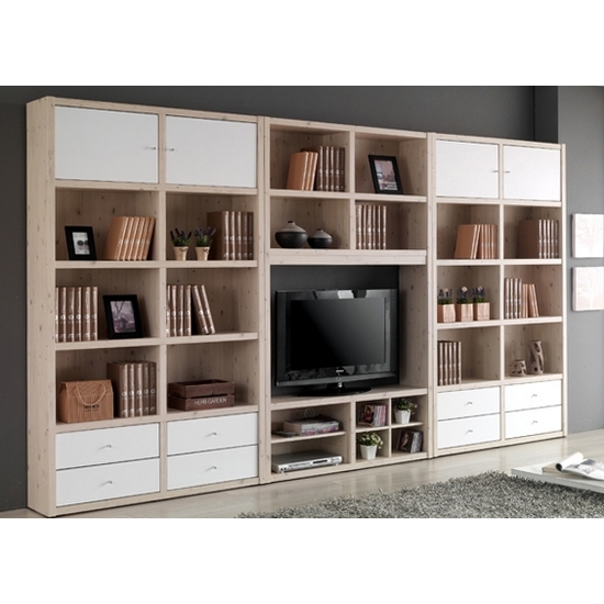 우아미가구  트라움 3700 TV수납형책장 풀세트