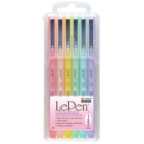 우찌다 르펜 파인라이너 파스텔 0.3mm 세트