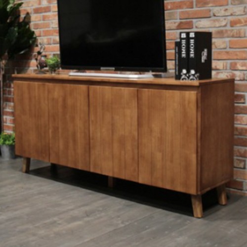 리버퍼니쳐 스카니아 원목 높은 거실장 1600_이미지