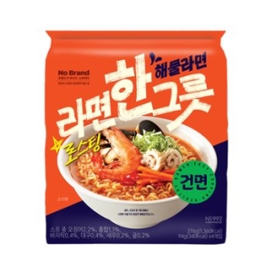 이마트 노브랜드 라면한그릇 해물라면 94g (4개)_이미지