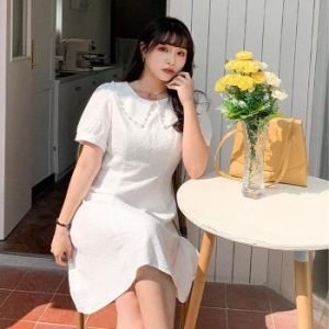 패션 캐서린 진주 원피스 IT23039 패턴 원피스 롱원피스 S 반