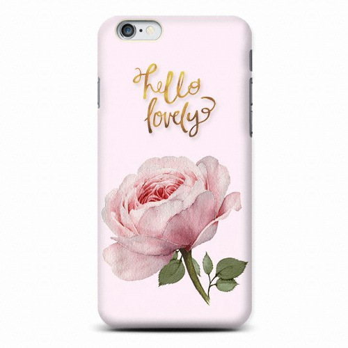 로펠 아이폰8 핑크 장미 드라이 플라워 하드 케이스