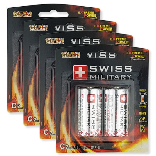 스위스밀리터리 알카라인 C형 (8개)_이미지