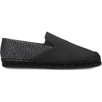 남성 캔버스 스니커즈 Mens Sannes Slon Nyalh Canvas Trainers 246071 Black 145859431_이미지