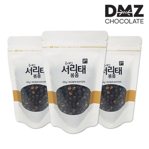 DMZ드림푸드 파주장단콩 서리태볶음콩 100gx3봉