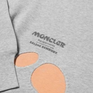 몽클레르 Genius 남자 맨투맨 가을 겨울 티셔츠 x Salehe Bembury 크루넥 스웻셔츠 그레이 8G000M328105912_이미지