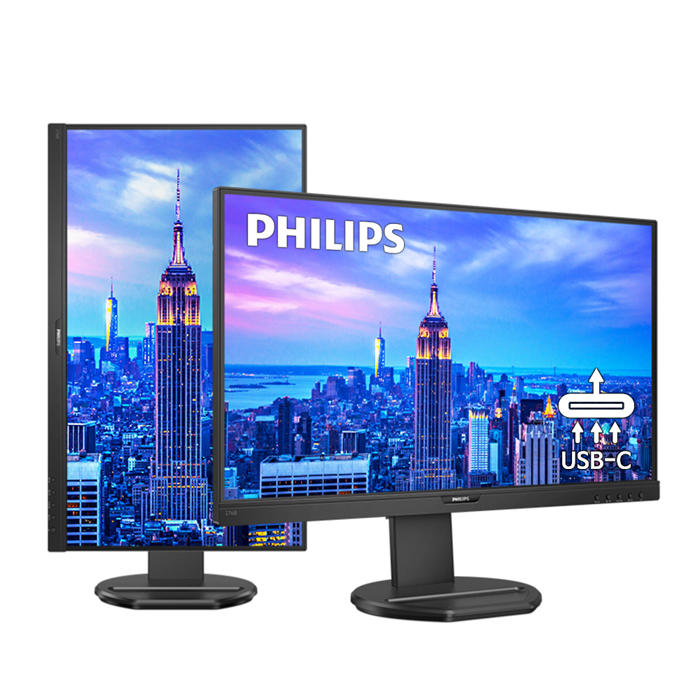 필립스 276B9 QHD USB-C 75 높낮이 시력보호 무결점_이미지