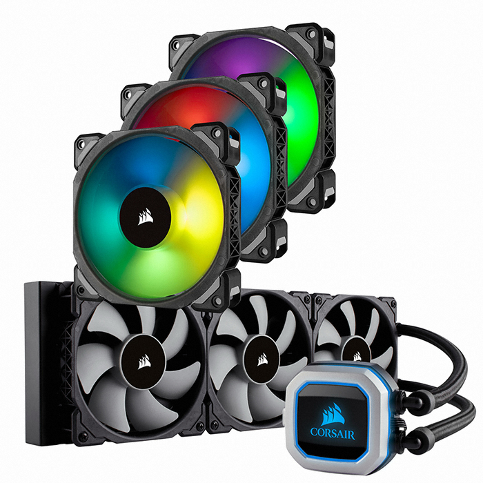 CORSAIR HYDRO SERIES H150i PRO RGB + ML120 RGB 패키지_이미지