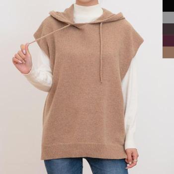 오노마 ONM 여자 캐주얼 귀엽고 스타일 램 후드 조끼 S8650442_이미지
